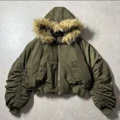 N2B flight bomber jacket N-2B khaki 短丈 M