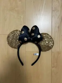 ミッキー耳カチューシャ 黒と金