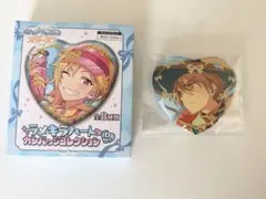 あんスタ　ラメキラハート缶バッジ　三毛縞 斑真白 友也
