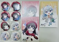 月ノ美兎 樋口楓 にじさんじ 7大タワーコラボ 缶バ 等身 SD ポストカード