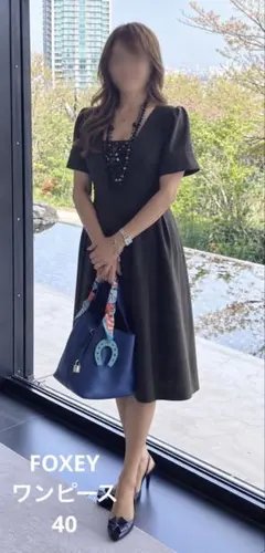 美品✨FOXEY ソレイユ リネンワンピース 花 銀座20th限定品 40 - メルカリ