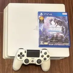PlayStation 4 ホワイト+モンハンアイスボーン諸々配線込み