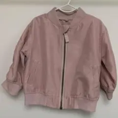 ベビー アウター MA-1 ピンク 80サイズ　秋服
