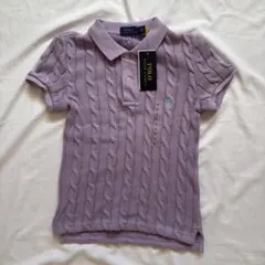 ポロラルフローレン ケーブルニット ポロシャツ ホースロゴ 刺繍