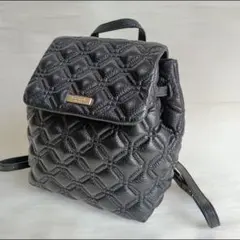 未使用 ケイトスペード リュック キルティング レザー ブラック