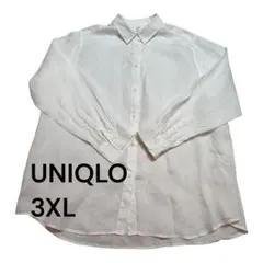 試着のみ　ユニクロ　メンズ　プレミアムリネンシャツ　3XL