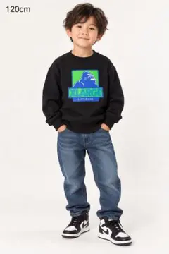 XLARGE KIDS トレーナー ブラック 120cm