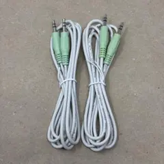 3.5mm ステレオミニプラグ オーディオケーブル 1.5m ２本セット ①