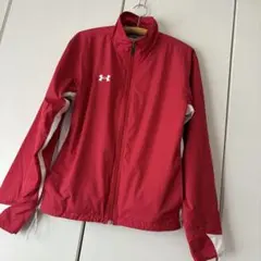 メンズ★アンダーアーマー★ウィンドブレーカー★赤白★ジップアップブルゾン