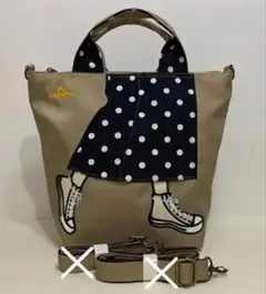 【未使用】ナイロン製 刺繍トートバック