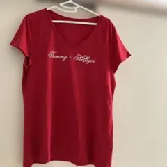 Tommy Hilfiger レッド Vネック Tシャツのサムネイル