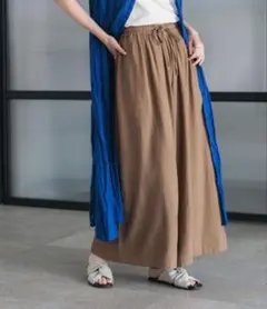 最終お値下げ 新品スタジオクリップ【接触冷感】リネンレーヨンひんやりスカーチョ