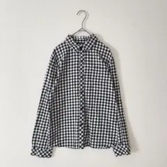 NEVER ENDING LAND チェック柄 長袖シャツ 羽織り コットン