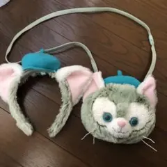 2点セット　ジェラトーニ　カチューシャ&ぬいぐるみポシェット　美品
