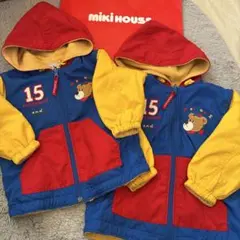 も*つ様 Miki House フード付きジャケット ペアルック　お揃い　90