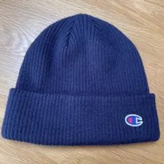 Champion ニット帽【ネイビー】