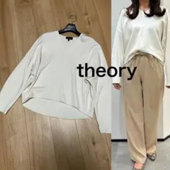 Theory 新品 シアーニット ホワイト 長袖 - メルカリ