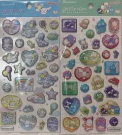 正規品ポップデコパーティー　ラメきらクリスタルシール　シナモロール、はぴだんぶい