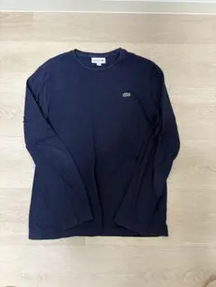 LACOSTE ネイビー スリムフィット 長袖Tシャツ M