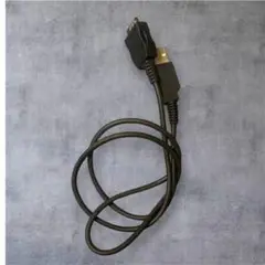 動作未確認　auガラケー充電ケーブル　USB-Aケーブル 黒
