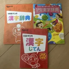 チャレンジ 進研ゼミ 3年生4年生5年生 漢字辞典 3冊セット