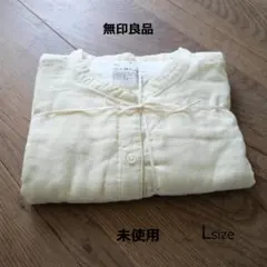 無印良品（MUJI） コットンガーゼ パジャマセット イエローピンストライプ Lのサムネイル