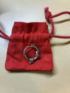 DIESEL シルバーフープピアス 片耳用 アクセサリー