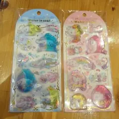 ウォーターインシールシナモンロール　ハローキティ　ボンボンドロップシール