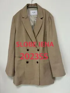 SLOBE IENA ウォッシャブルダブルブレストジャケット ベージュ　38