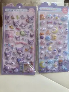 ぷっくりキャラクターシール 2シートセット　クロミ