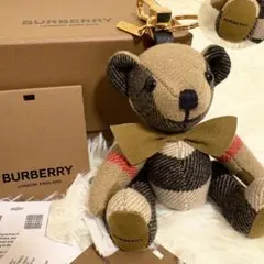 【未使用級•現行モデル✨】BURBERRY トーマスベアチャーム 箱付き 英国製