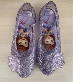 プリンセス ソフィア キッズ ラメ キラキラ シューズ パンプス ガラスの靴17
