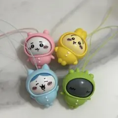 ちいかわ　ガチャガチャ おきがえパジャママスコット　4種コンプリート
