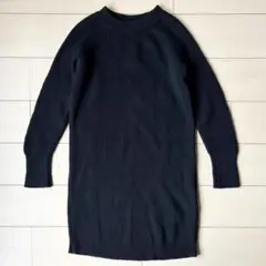 ヴァンソンエミレイユ vincent et mireilleニットワンピース　黒