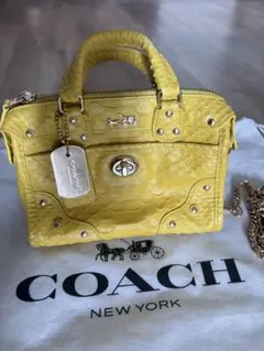 COACH ショルダーバッグ 42727 ゴールド - メルカリ