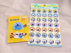 パペットスンスン 前髪クリップ いっぱいまるシール セット