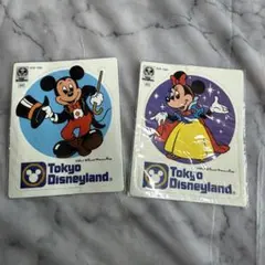 東京ディズニーランド ミッキーマウス ミニーマウス ステッカー2枚セット
