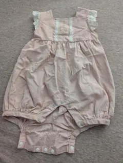 ピンク フリル リボンロンパース 95cm以下