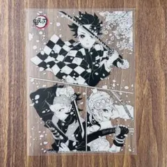 鬼滅の刃 炭治郎 玄弥 天元 中国版 原画集 特典 PVCクリアシート 海外限定