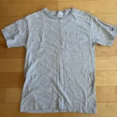 Champion T1011 ポケットTシャツ グレー Mサイズ