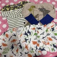 恐竜　星　長袖カットソー 110cm パジャマ　ダイナソー　セット　まとめ