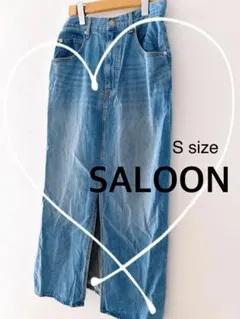 【SALOON】ロングデニムスカートフロントスリットのサムネイル