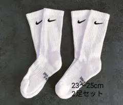 【正規品】NIKE ナイキ くつ下 靴下 ソックス 23〜25cm 白2足セットのサムネイル