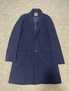 nano ネイビー チェスターコート　Lサイズ