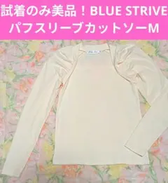 試着のみ美品！BLUE STRIVE パフスリーブカットソー M　ホワイト