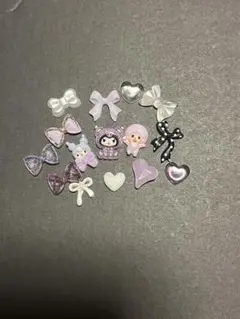 デコパーツ ⟡.· まとめ売り パープル系