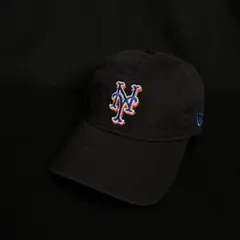 極美品 ニューエラ 9TWENTY ニューヨークメッツ キャップ ブラックのサムネイル