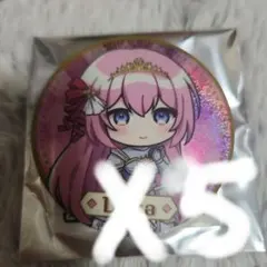 初音ミク グリッター缶バッジ ミニキャラ　王国ver. 巡音ルカ 5点セット