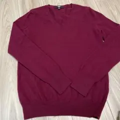UNIQLO カシミヤVネックセーター M