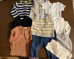 値下げ★コンビミニまとめ売り★お得な秋冬ベビー服80 11点セット 大布バッグ付
